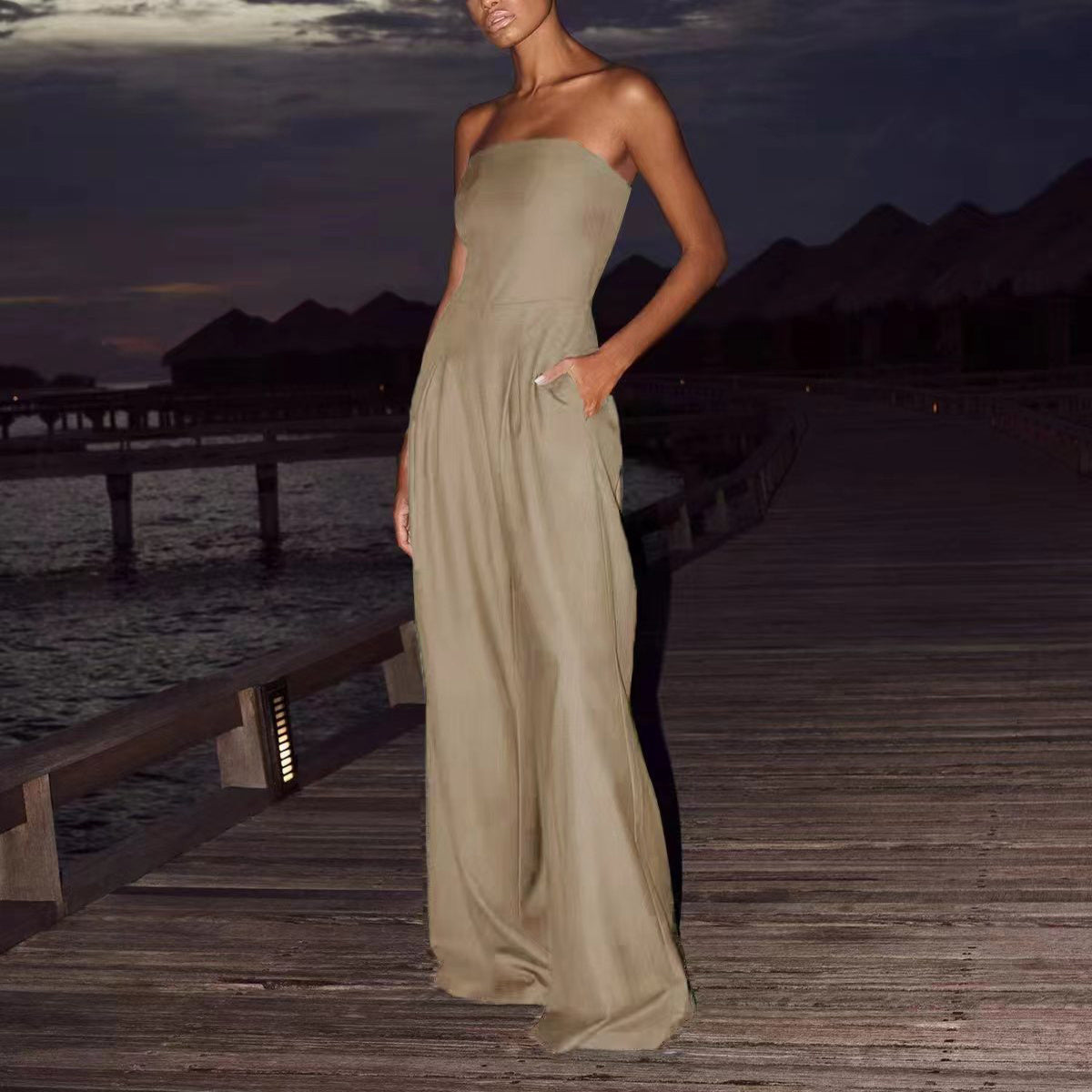 Provani Strapless Jumpsuit